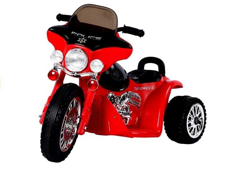 Elektrinis policininko motociklas JT568, raudonas
