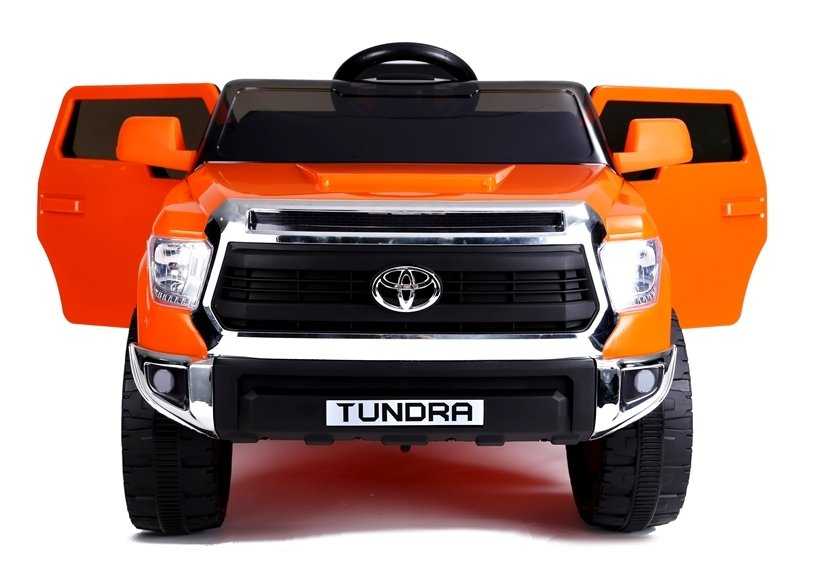 Vaikiškas vienvietis elektromobilis Toyota Tundra, lakuotas oranžinis