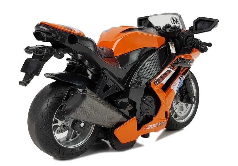 Žaislinis motociklas Classic Motto, oranžinis