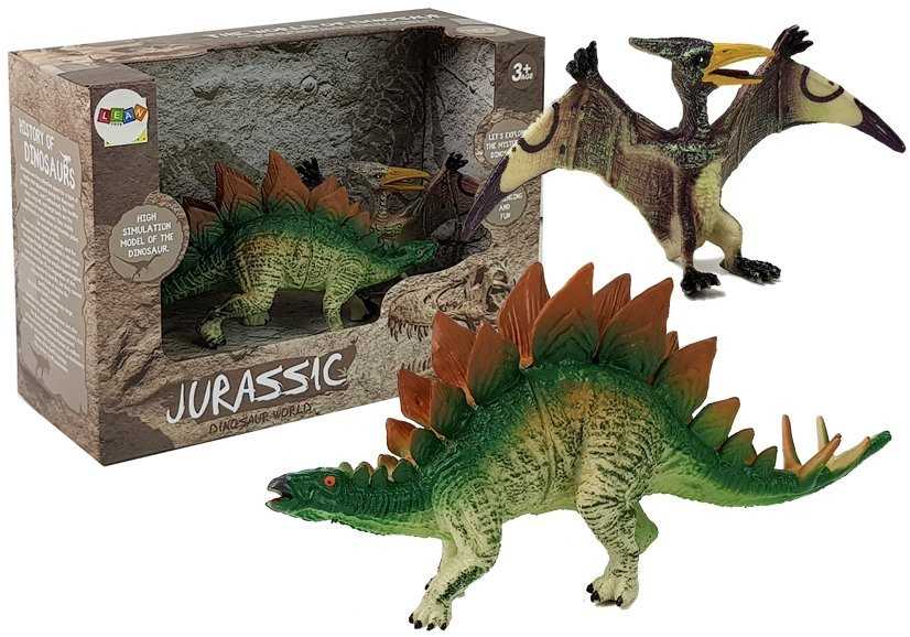 Dinozaurų figūrų rinkinys Stegosaurus and Pteranodon 