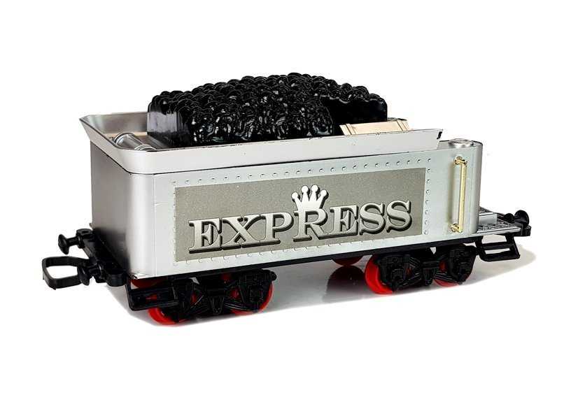Žaislinis klasikinis traukinys su bėgiais, 480 cm