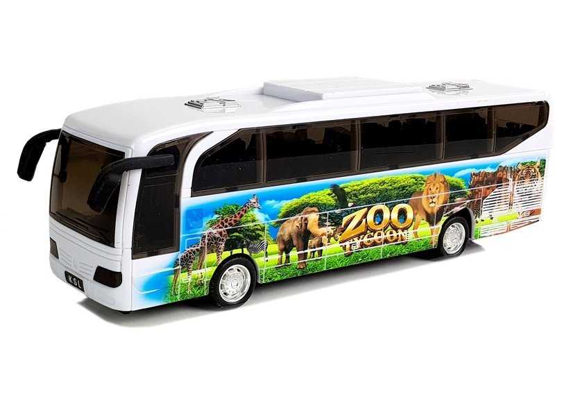 Žaislinis autobusas Zoo Tycoon, baltas
