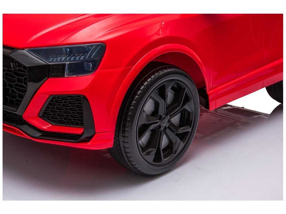 Vienvietis elektromobilis Audi RS Q8, raudonas