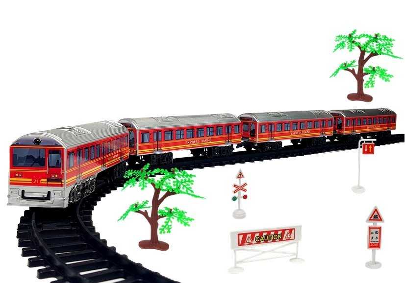 Žaislinis traukinys su bėgiais City Train, 33 elementai
