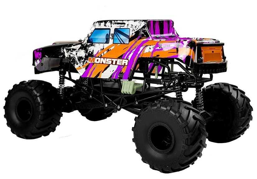 Nuotoliniu būdu valdomas automobilis Rock Crawler 4x4, violetinis