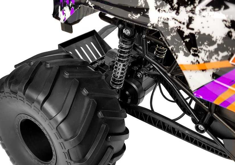 Nuotoliniu būdu valdomas automobilis Rock Crawler 4x4, violetinis