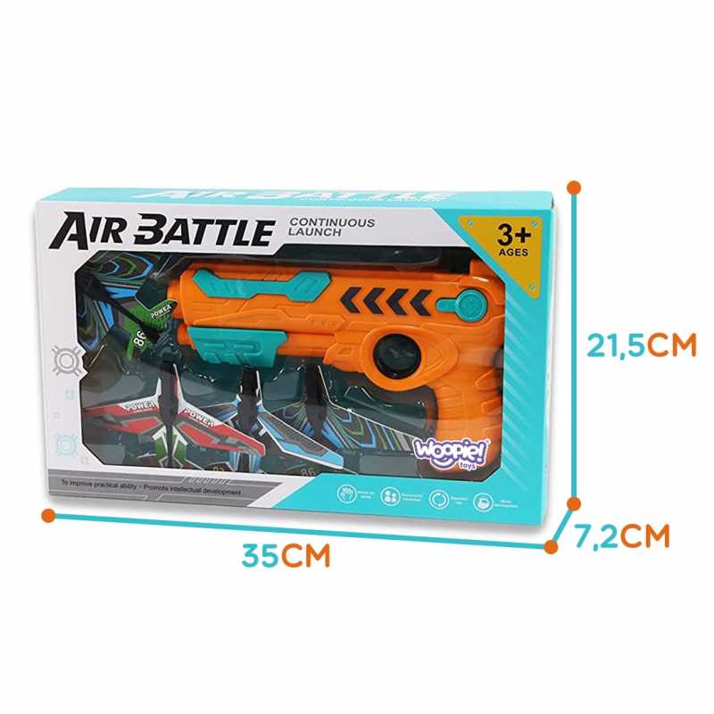 Žaislinis šautuvas su lėktuvais