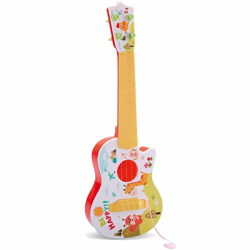 WOOPIE akustinė gitara vaikams, raudona, 43 cm									