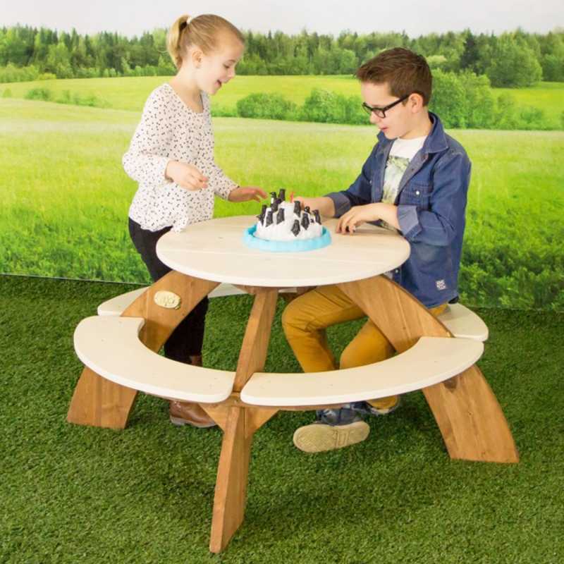 AXI medinis daugiafunkcinis pikniko stalas				