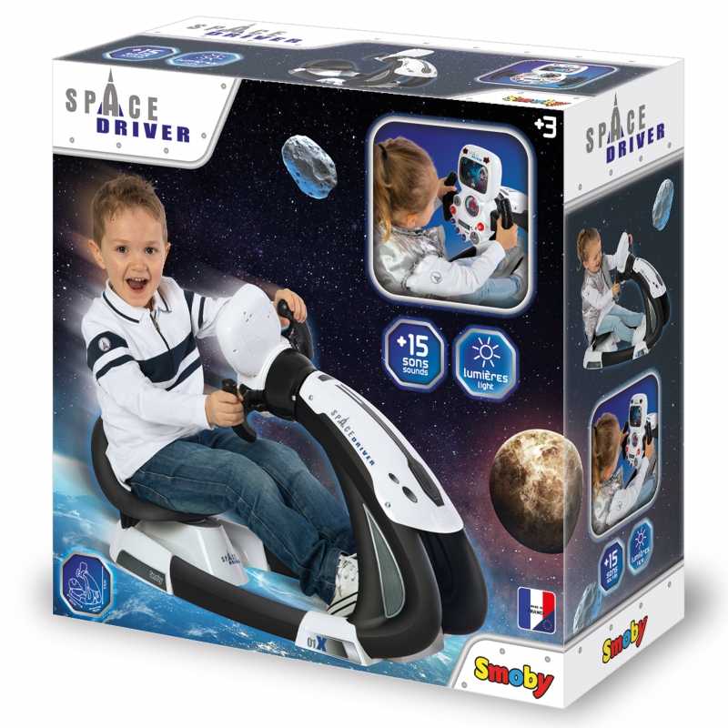 Vaikiškas vairavimo simuliatorius - Smoby, baltas