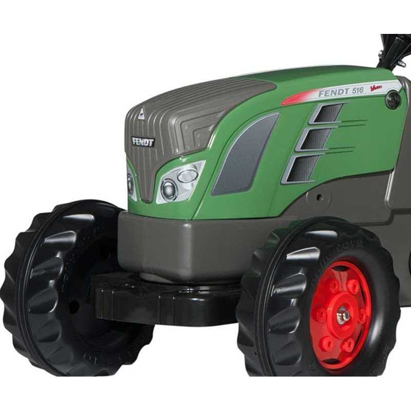 Didelis minamas traktorius su priekaba - Rolly Toys Fendt, žalias			
