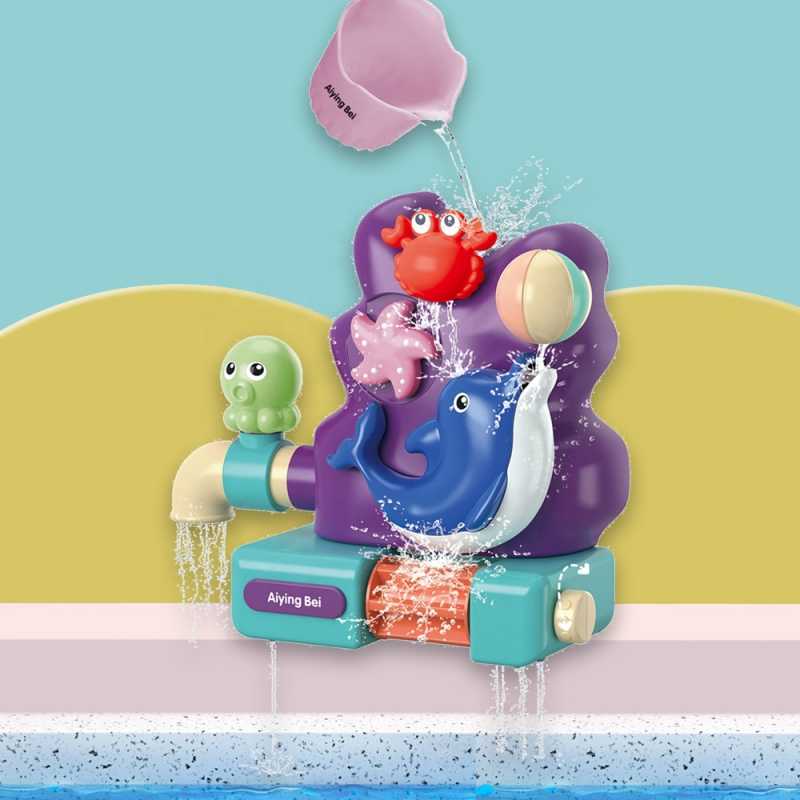 WOOPIE vonios žaislas - Delfinas su puodeliu 		