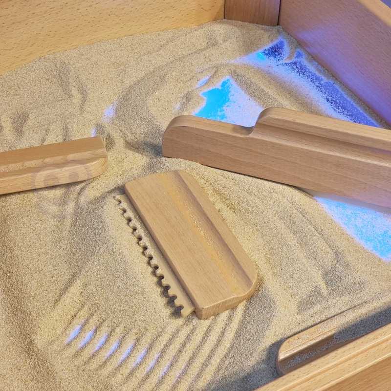 Smėlio dėžė LED skydeliui su priedais