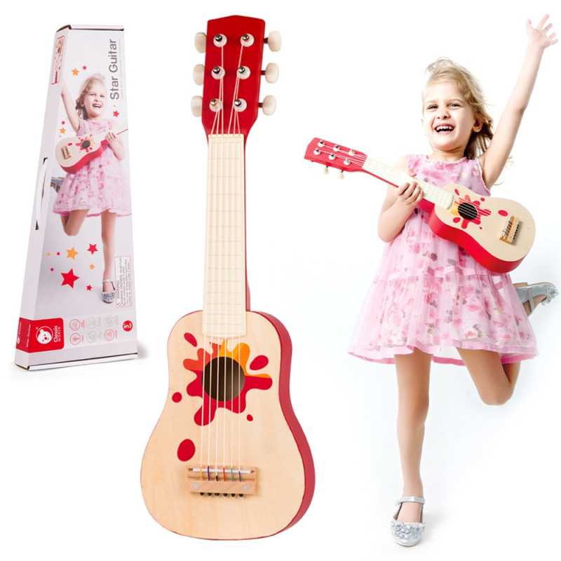 Medinė vaikiška akustinė gitara 