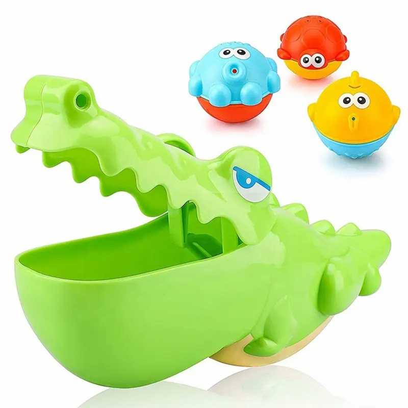 WOOPIE vonios žaislas - krokodilas ir žuvis 			