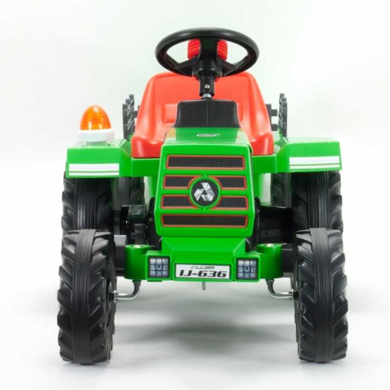 Vienvietis elektrinis traktorius Injusa Basic, žalias