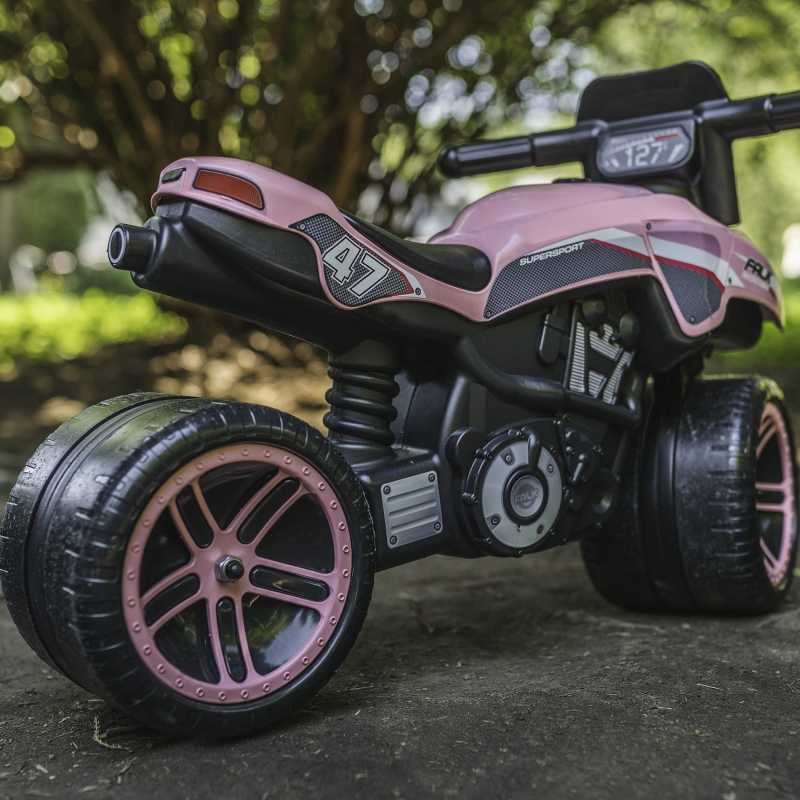 Paspiriamas motociklas Falk Racing, rožinis