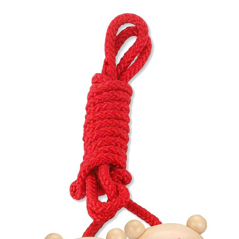 Šokinėjimo virvė - Meškiukas, raudona