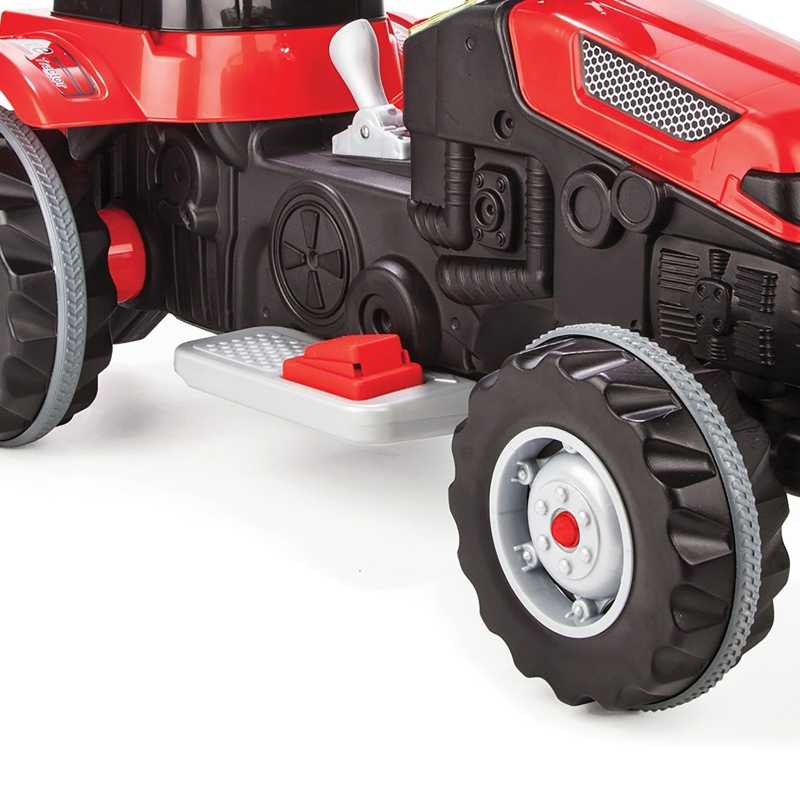 Woopie Farmer PowerTrac akumuliatorinis traktorius, raudonas			