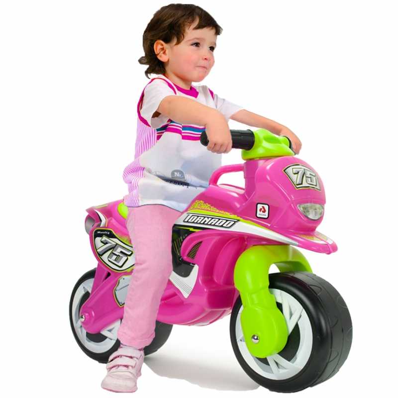 Paspiriamas motociklas - Injusa, rožinis 