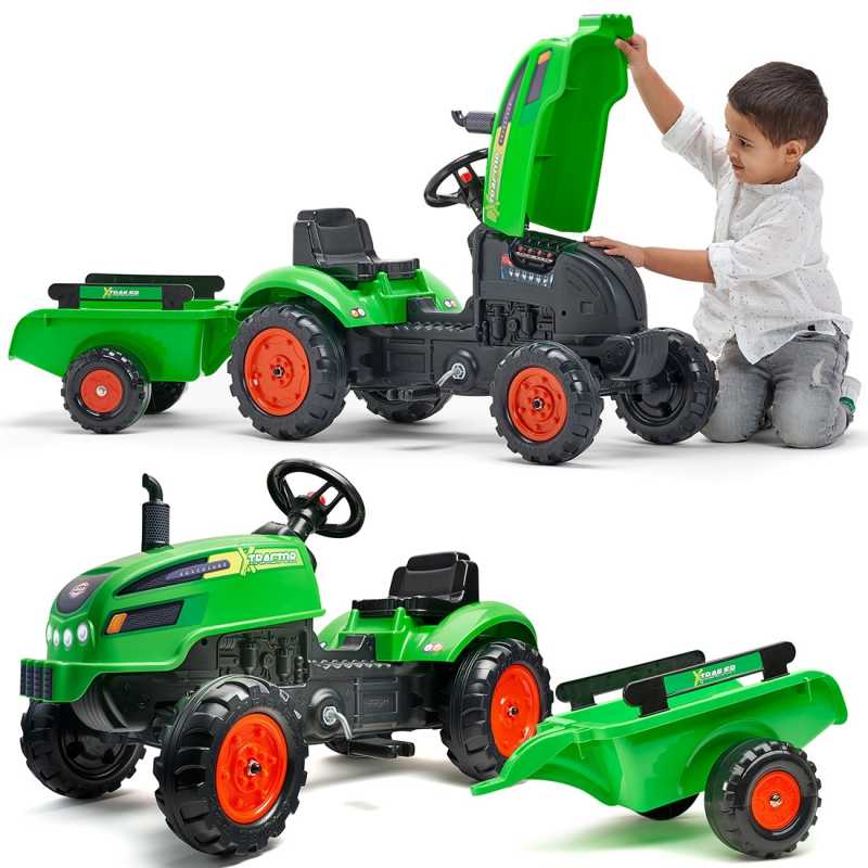 Minamas traktorius Falk X, žalias