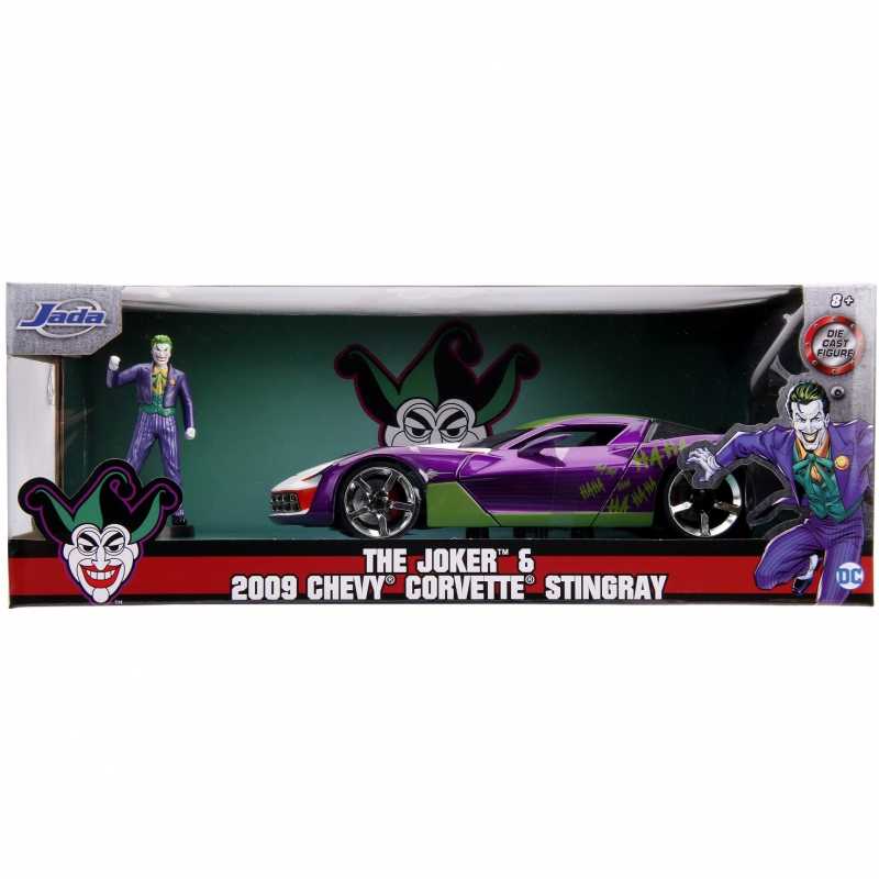 Džokerio figūrėlė su automobiliu, DC comics, 1:24					
