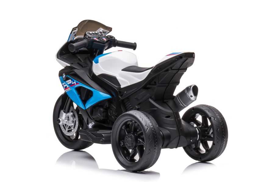Vaikiškas elektrinis motociklas -  BMW HP4, mėlynas