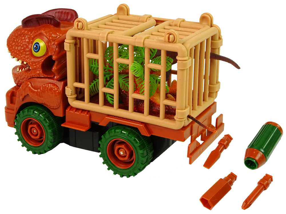 Konstruktorius dinozauro sunkvežimis su priedais
