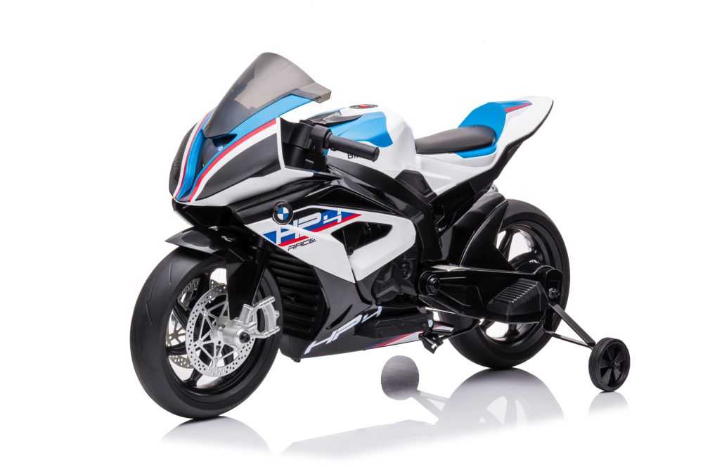 Elektrinis motociklas BMW HP4, balttas