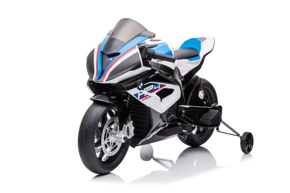 Elektrinis motociklas BMW HP4, balttas