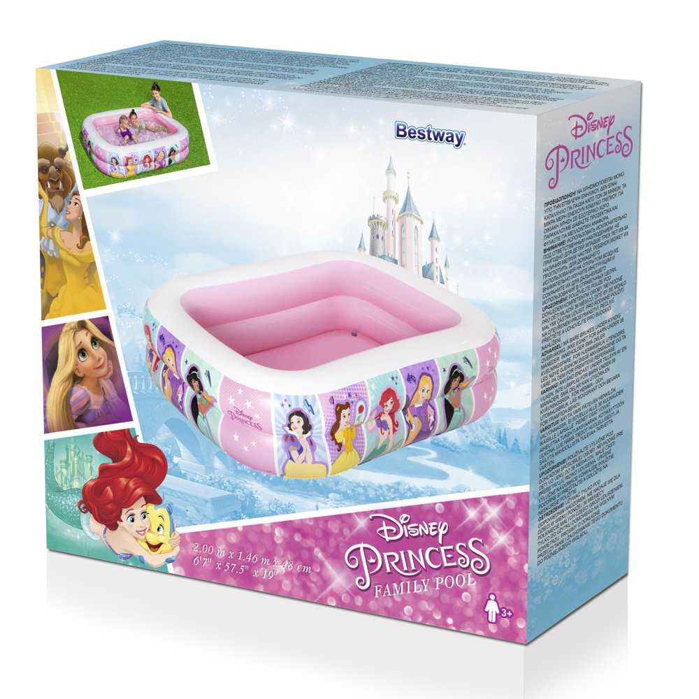Pripučiamas baseinas Bestway Disney, 200x146x48, rožinis