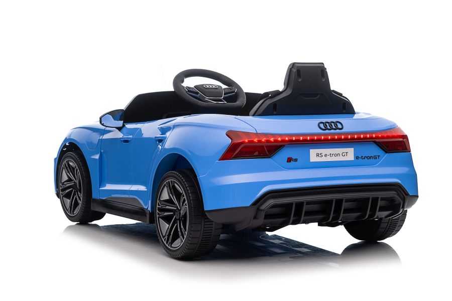 Vaikiškas vienvietis elektromobilis - Audi E GT, mėlynas