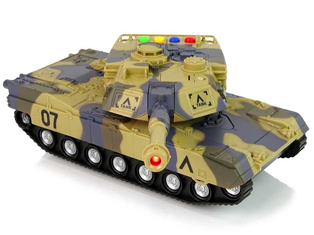 Žaislinis karinis tankas, 1:16, rudas