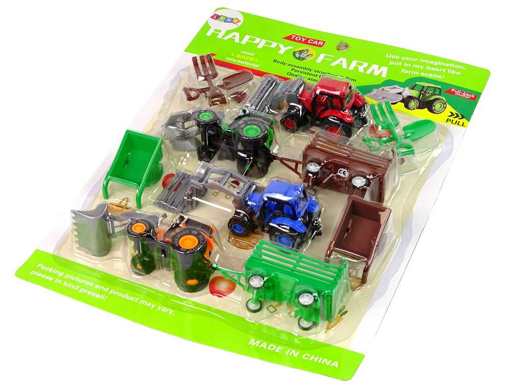 Ūkio rinkinys Žemės ūkio technika Traktoriai Vežimėliai