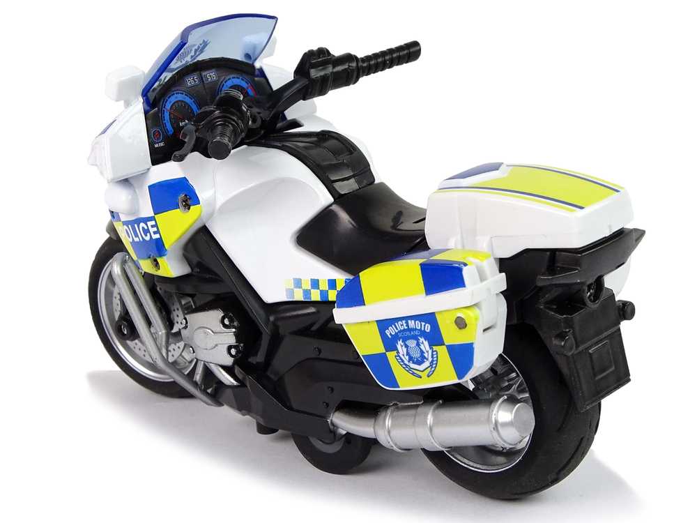 Žaislinis policijos motociklas, 1:14