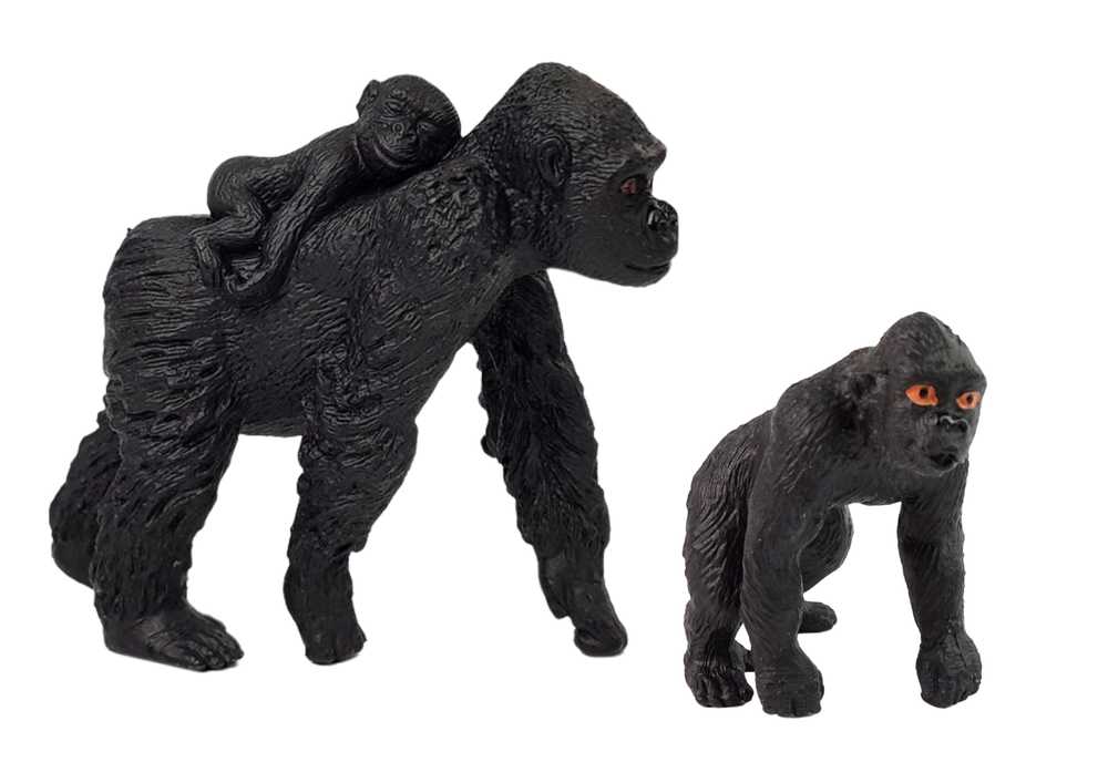 Figūrėlių rinkinys - Gorila su jaunikliais