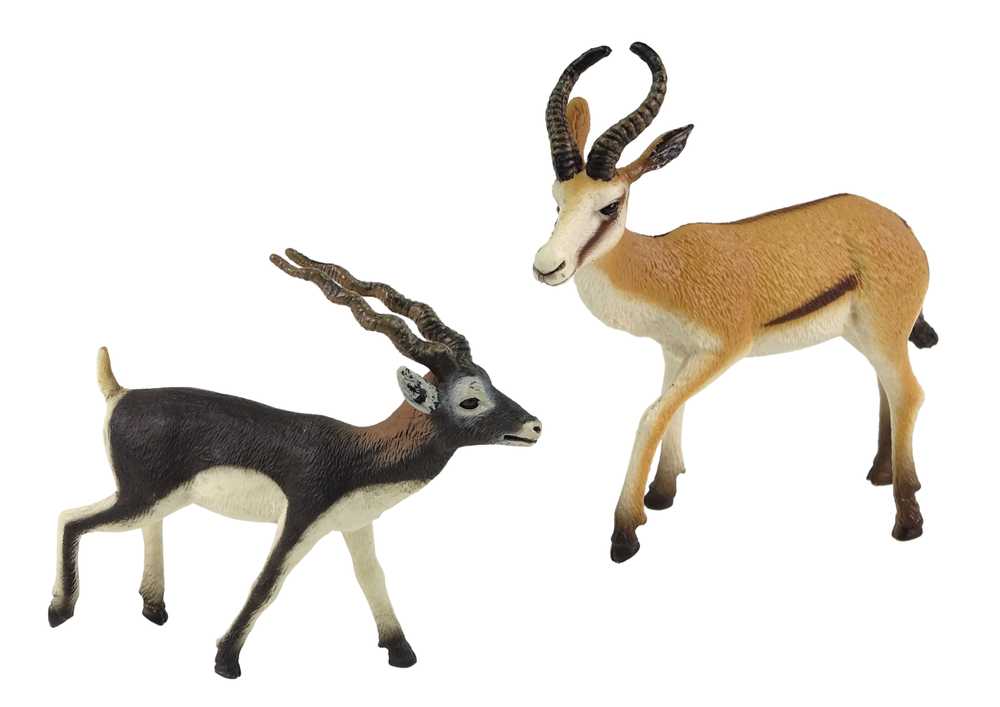 2 figūrėlių rinkinys, antilopė su jaunikliu