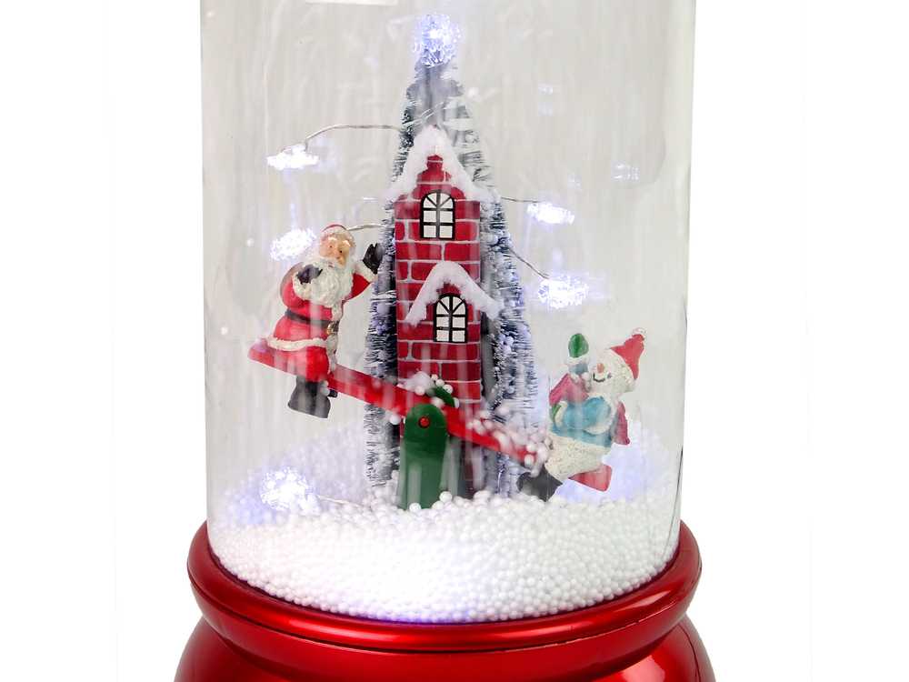 Kalėdinė dekoracija - kupolas, raudonas