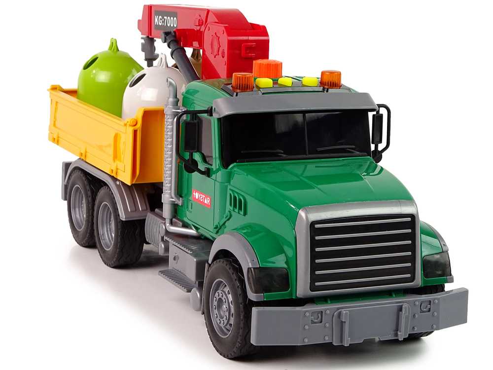 Žaislinis sunkvežimis su konteineriais