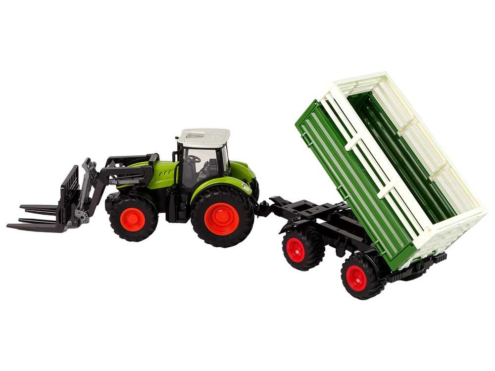 Nuotoliniu būdu valdomas traktorius su priedais