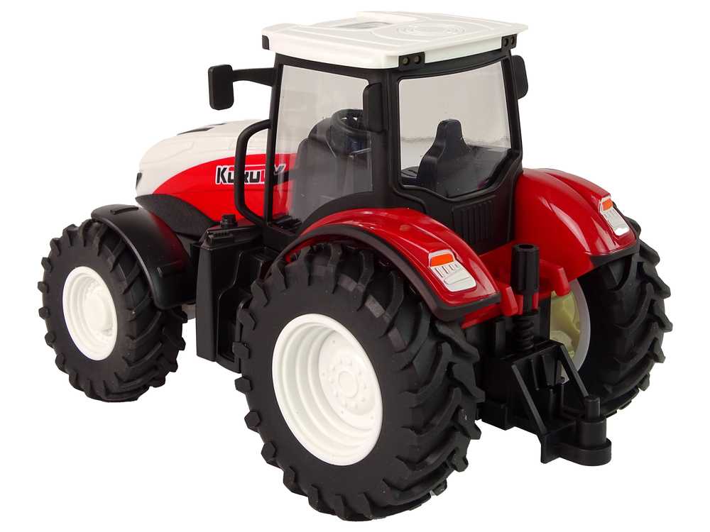 Nuotoliniu būdu valdomas žemės ūkio traktorius, 1:24, raudonas