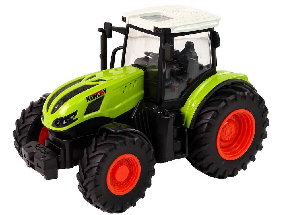 Nuotoliniu būdu valdomas traktorius, 1:24, žalias
