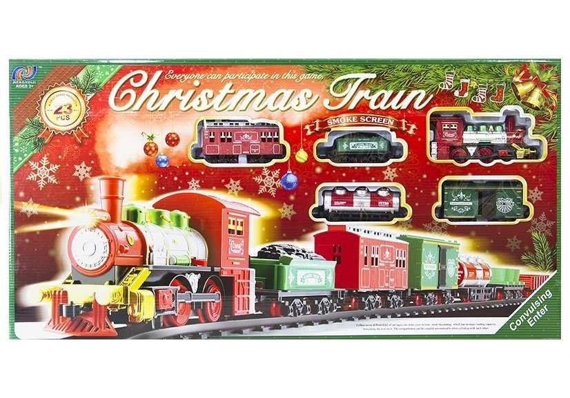 Kalėdinis traukinys su bėgiais, 430cm