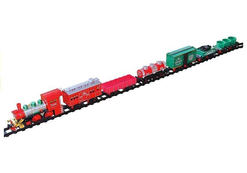 Kalėdinis traukinys su bėgiais, 430cm