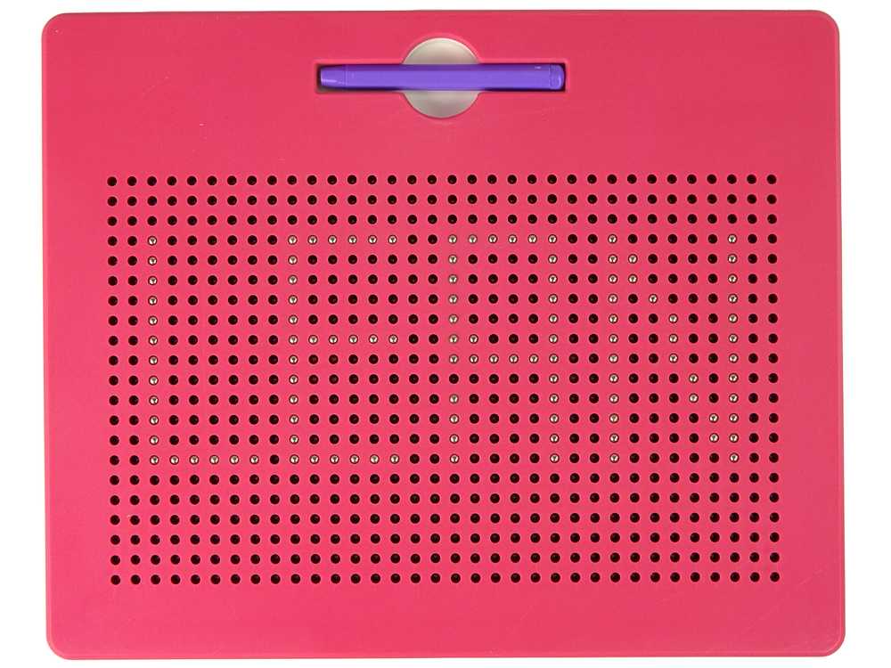 Magnetinė lenta su kamuoliukais 30 cm x 25 cm, rožinės spalvos