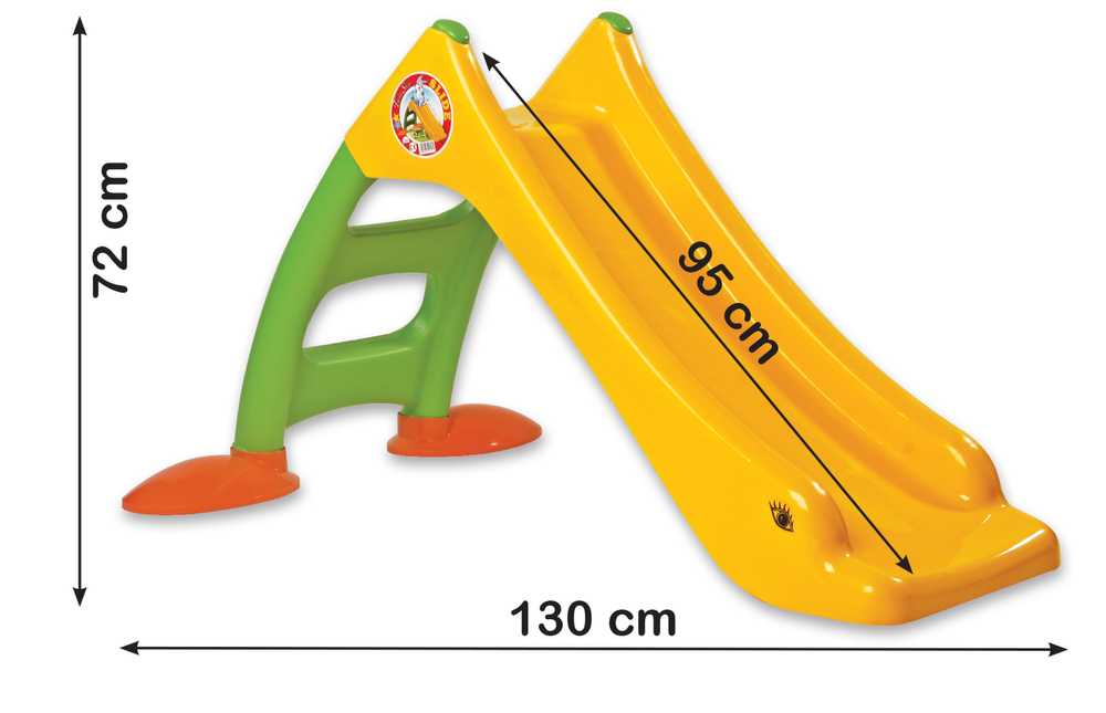 Vaikiška sodo čiuožykla, geltona