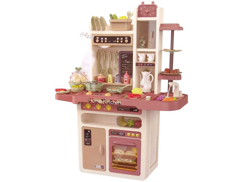 Vaikiška virtuvėlė Home Kitchen, rožinė, 93,5x71x29