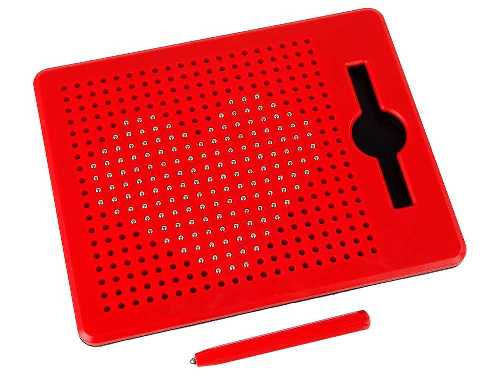 Mini MagPad magnetinė lenta su rutuliukais, raudona