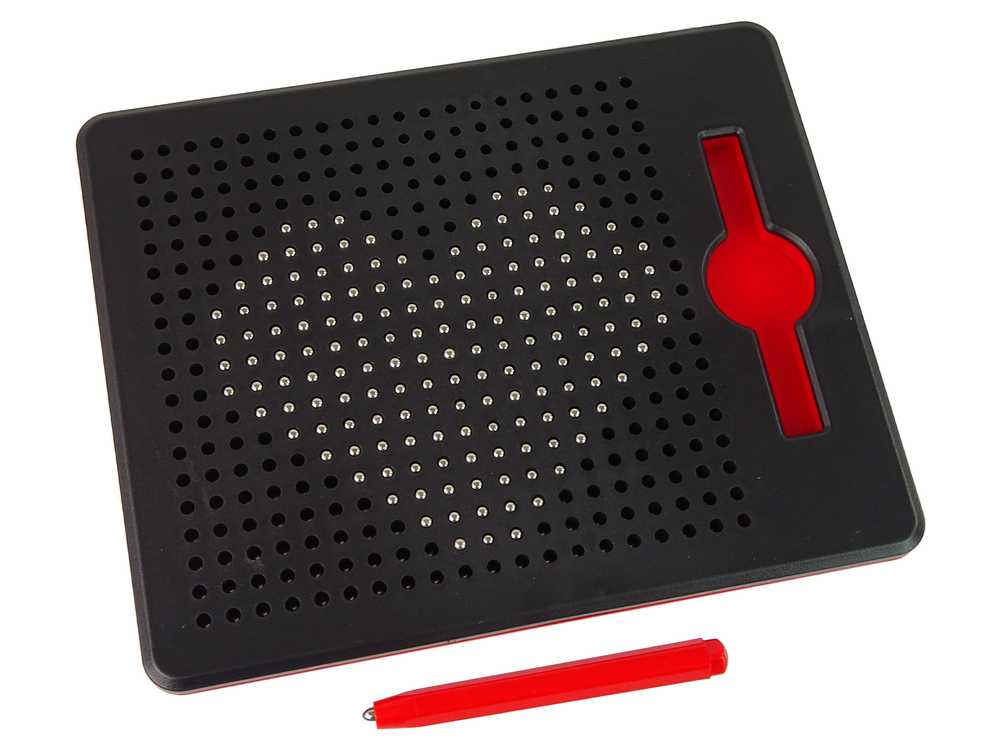 Mini MagPad magnetinė lenta su rutuliukais, juoda