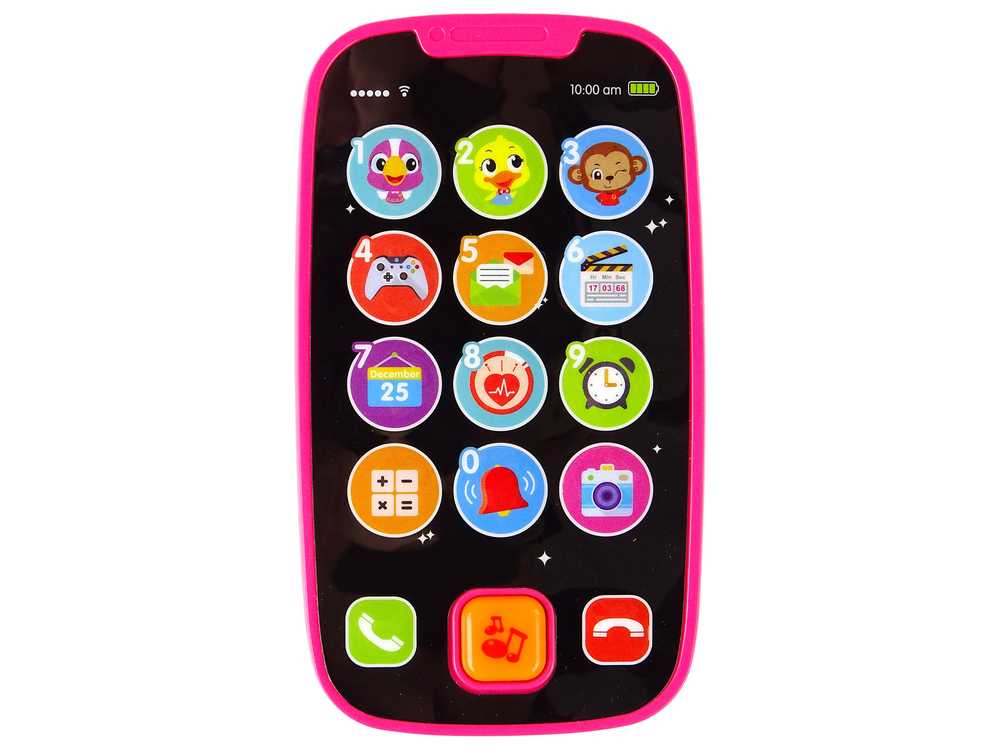Interaktyvus žaislinis telefonas, rožinis